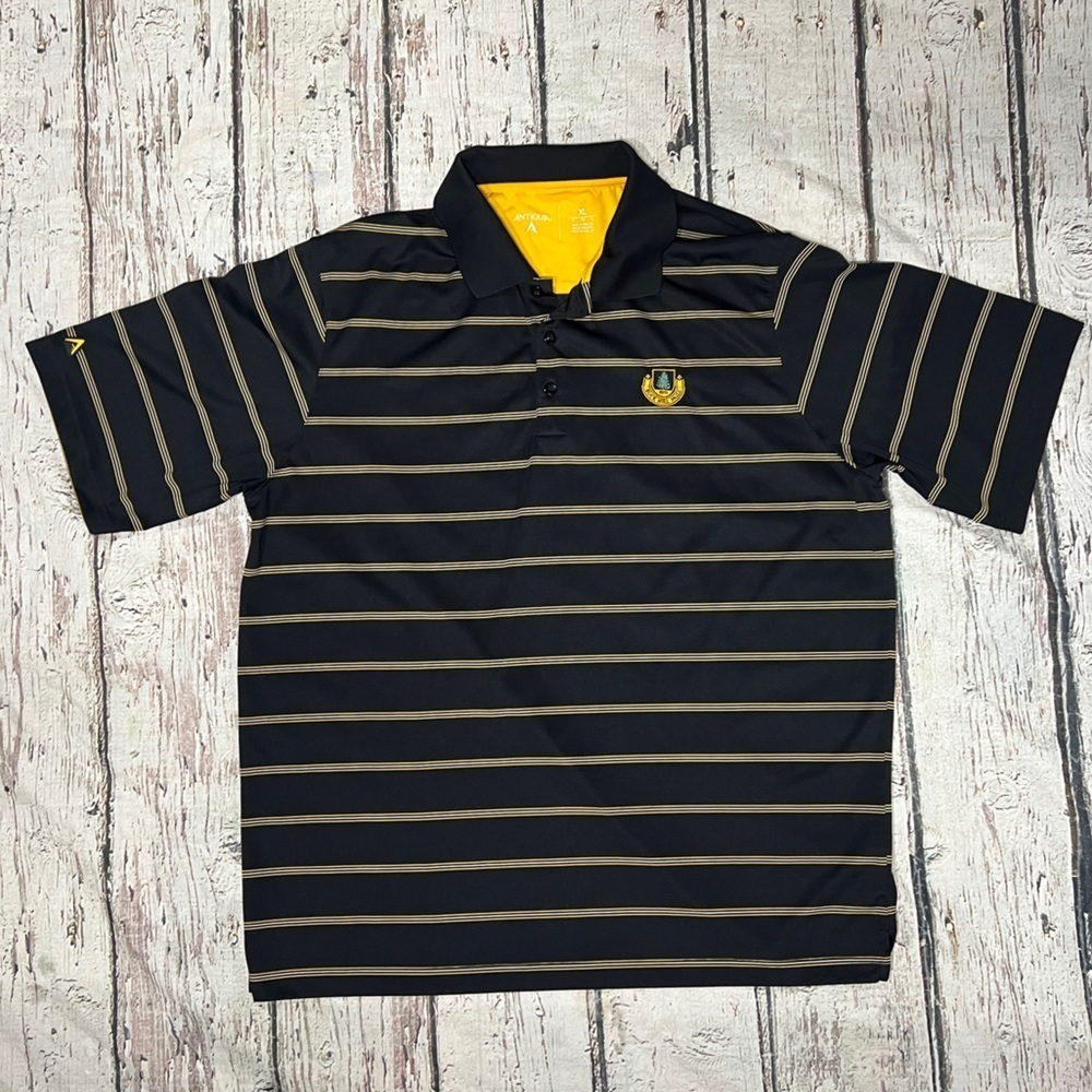 Buck Hill Falls PA Mens Golf Polo Tennis Athletic Summer Sports Black Shirt